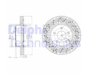 Discofreno BG4142C DELPHI per MERCEDES-BENZ