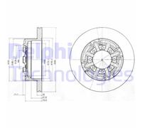 Discofreno BG4171 DELPHI per IVECO