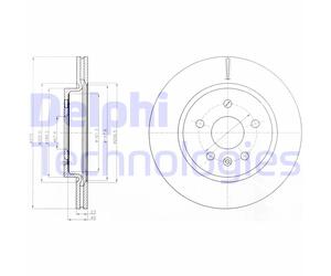 Discofreno BG4190 DELPHI per OPEL CHEVROLET SAAB