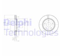 Discofreno BG4212 DELPHI per FIAT VW CHRYSLER DODGE