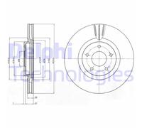 Discofreno BG4231C DELPHI per RENAULT NISSAN