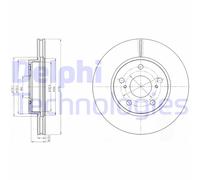 Delphi Dischi freno BG4232 ventilati anteriori per Toyota – 2 pezzi