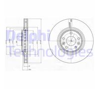 Discofreno BG4266 DELPHI per RENAULT