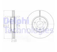 Discofreno BG4278C DELPHI per OPEL CHEVROLET VAUXHALL