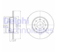 Discofreno BG4312 DELPHI per ALFA ROMEO