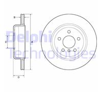Discofreno BG4664C DELPHI per BMW