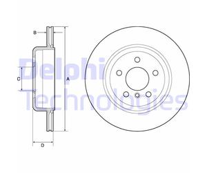 Discofreno BG4664C DELPHI per BMW