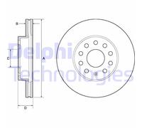 Discofreno BG4701C DELPHI per VW AUDI SEAT SKODA