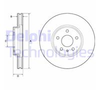 Discofreno BG4702C DELPHI per FORD