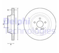 Discofreno BG4705C DELPHI per MERCEDES-BENZ