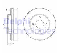 Discofreno BG4742C DELPHI per NISSAN