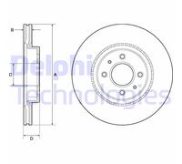 Discofreno BG4743C DELPHI per HYUNDAI KIA