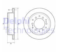 Discofreno BG4747C DELPHI per TOYOTA