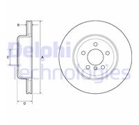 Discofreno BG4752C DELPHI per BMW