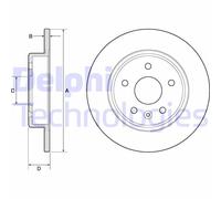 Discofreno BG4761C DELPHI per OPEL