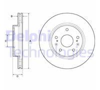 Discofreno BG4764C DELPHI per SUZUKI