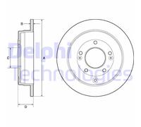 Discofreno BG4767C DELPHI per HYUNDAI KIA