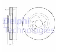 Discofreno BG4770C DELPHI per RENAULT NISSAN