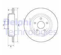 Discofreno BG4772C DELPHI per JEEP