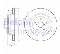 Discofreno BG4775C DELPHI per SUBARU