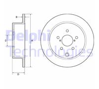 Discofreno BG4776C DELPHI per SUBARU