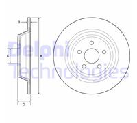 Discofreno BG4782C DELPHI per FORD