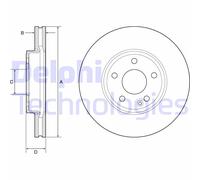 Discofreno BG4788C DELPHI per MERCEDES-BENZ