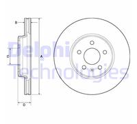 Discofreno BG4799C DELPHI per AUDI