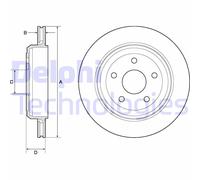 Discofreno BG4802C DELPHI per JEEP