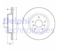 Discofreno BG4807C DELPHI per RENAULT NISSAN