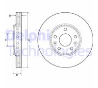 DELPHI BG4815C Disco freno
