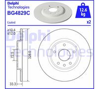 Discofreno BG4829C DELPHI per FIAT LANCIA CHRYSLER DODGE