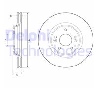 Discofreno BG4931C DELPHI per HYUNDAI KIA