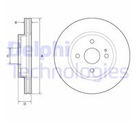 DELPHI BG4942C Disco freno