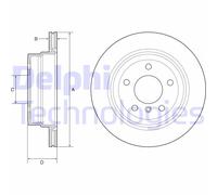 DELPHI BG4946C Disco freno
