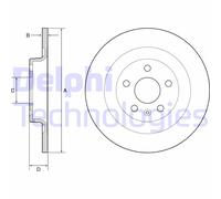 Discofreno BG4950C DELPHI per VOLVO VOLVO