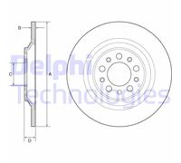 Discofreno BG4961C DELPHI per JEEP