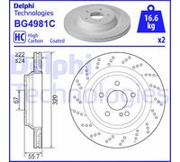Discofreno BG4981C DELPHI per MERCEDES-BENZ