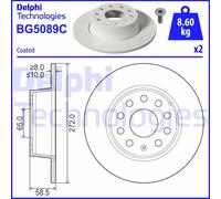 Discofreno BG5089C DELPHI per VW AUDI SEAT SKODA