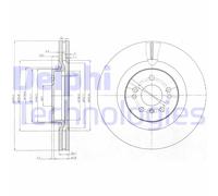DELPHI BG9013 Disco freno