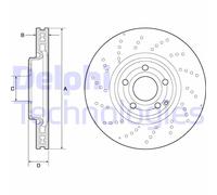 Discofreno BG9189C DELPHI per MERCEDES-BENZ
