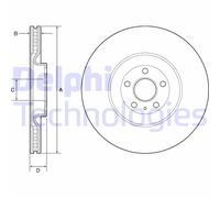 Discofreno BG9233C DELPHI per VOLVO VOLVO