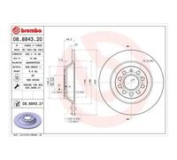 Brembo Disco Freno 08884320