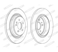 Discofreno DDF1099C FERODO per MERCEDES-BENZ