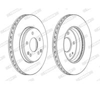 Ferodo Dischi freno DDF1134C anteriore ventilato 2 pezzi