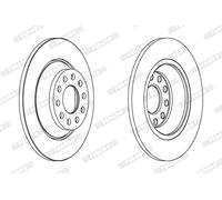 Discofreno DDF1307C FERODO per AUDI