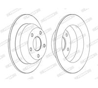 Discofreno DDF1553C FERODO per JEEP