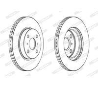 Discofreno DDF1710C FERODO per TOYOTA ASTON MARTIN