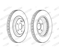Discofreno DDF1900C-1 FERODO per MERCEDES-BENZ