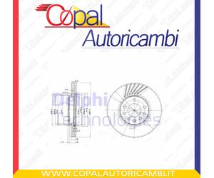 Discofreno DELPHI BG3142 per LOTUS OPEL SAAB VAUXHALL